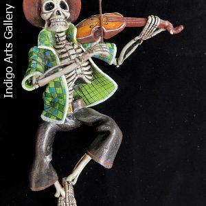 Fiddler of the Dead - retablo sculpture