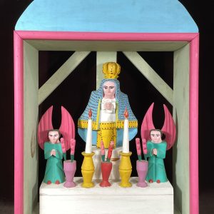 Shrine for the Virgin - Vintage Oaxaca Shrine by Antonio Villafañe