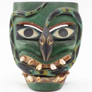 Green Snake Mask attributed to Victoriano Salgado of Michoacan